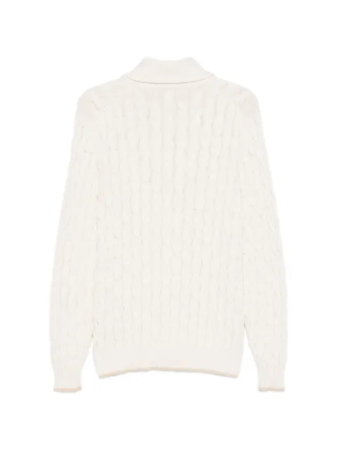 Eleventy cable-knit buttoned cardigan