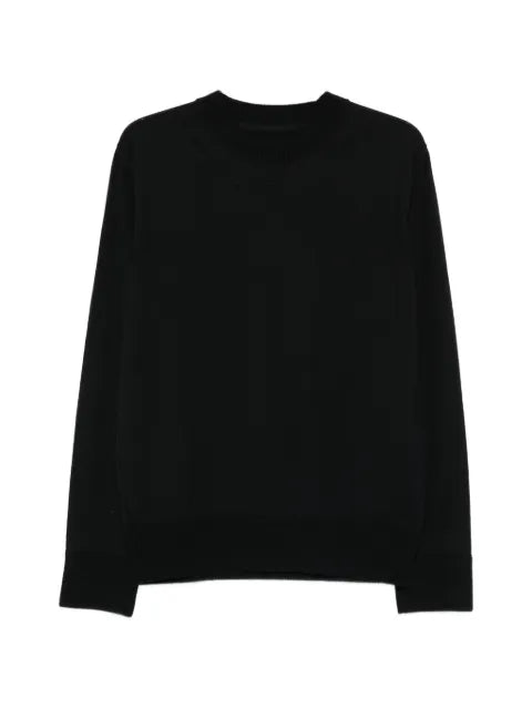 sacai long-sleeve crew neck sweater