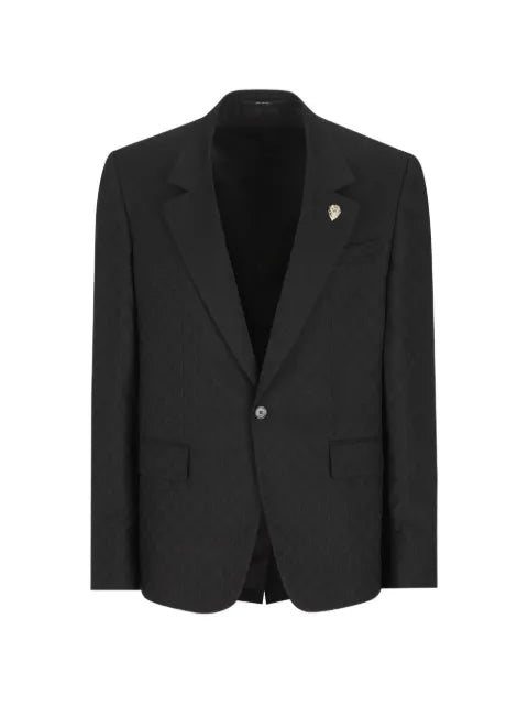 Gucci single-breasted GG blazer in wool