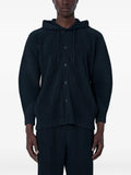 Homme Plissé Issey Miyake pleated-design hooded jacket