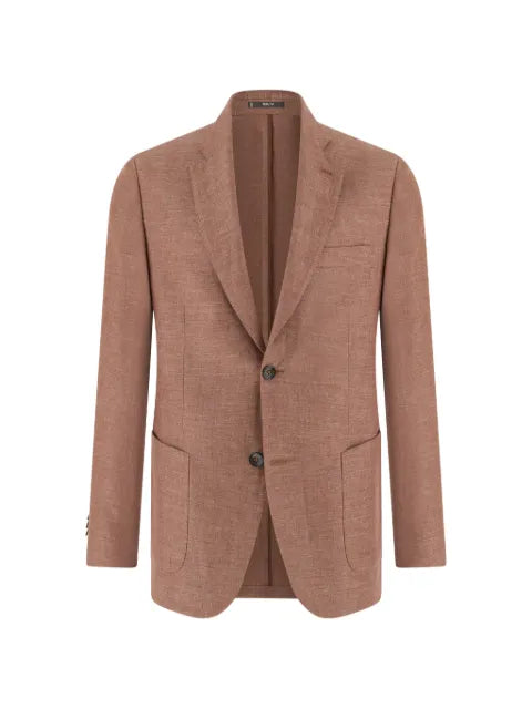 Boggi Milano single-breasted linen blazer