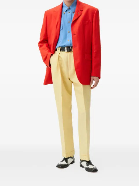 Versace wool-linen blazer