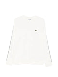 Lacoste stripe band fleece sweatshirt