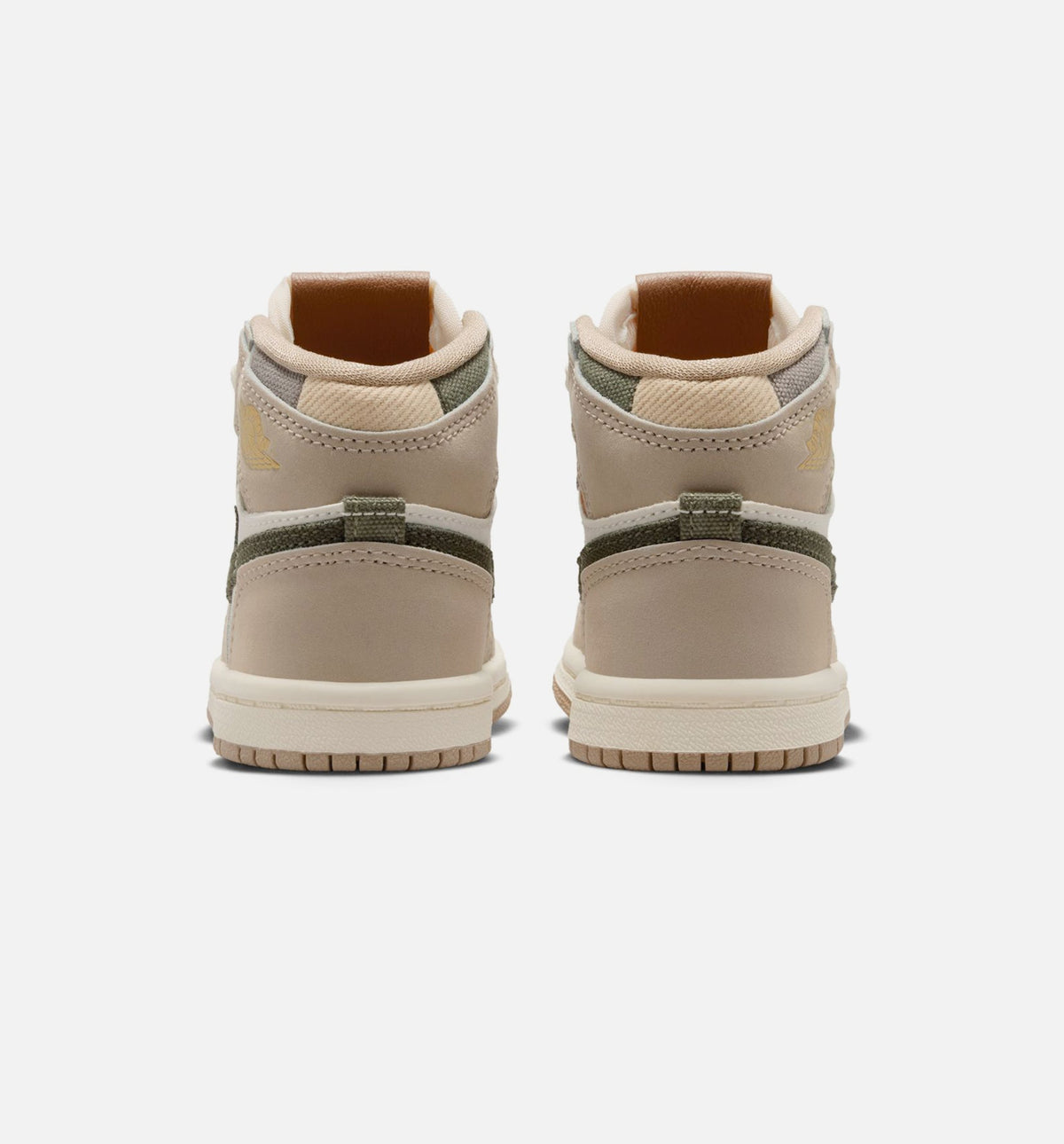 Air Jordan 1 Retro High OG Infant Toddler Lifestyle Shoe - Khaki/Sail/Coconut Milk/Cargo Khaki