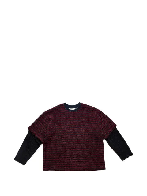 Song For The Mute layered striped sweater