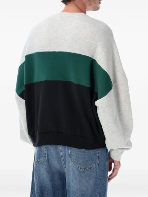 adidas logo-print colour-block sweater