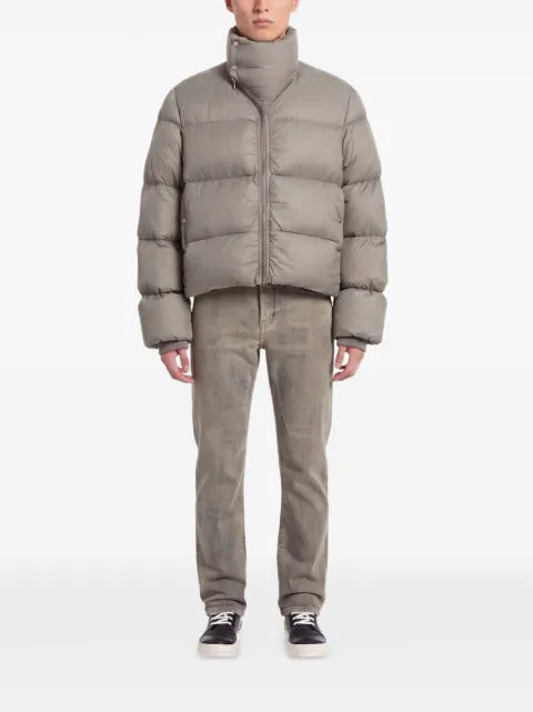 Rick Owens quilted funnel-neck jacket