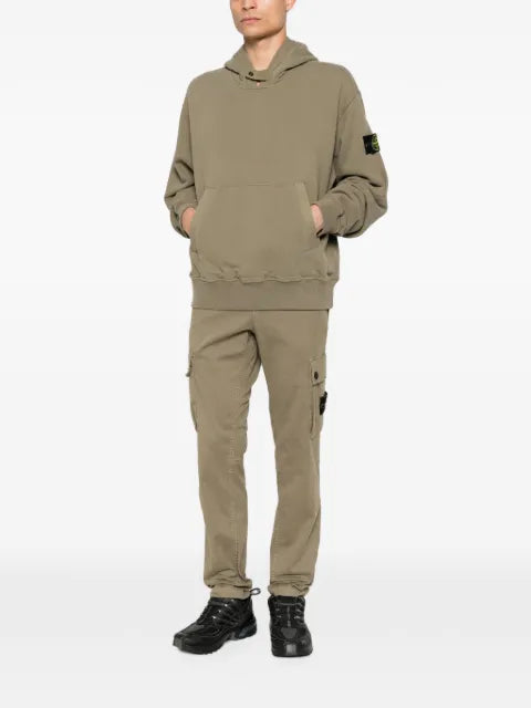 Stone Island 6100023 brushed organic cotton fleece hoodie