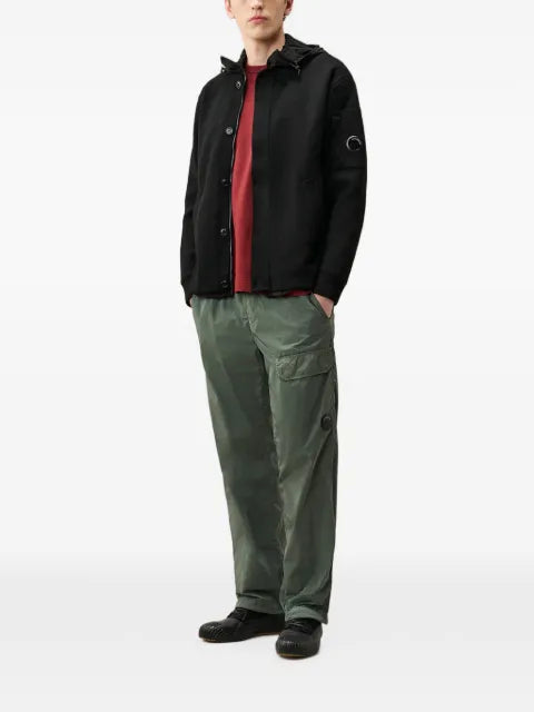 C.P. Company Goggle-detail button-up hoodie
