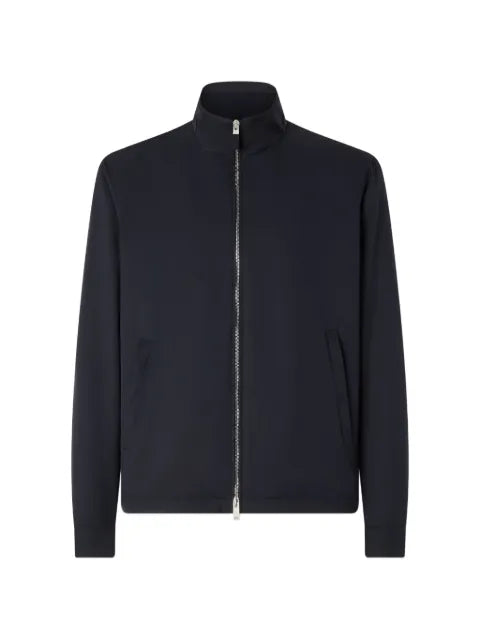 Zegna navy blue microfiber Motorin 100cc blouson