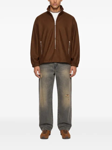 Song For The Mute half-zip drawstring-hem pullover jacket