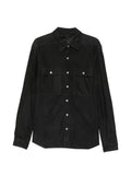 Rick Owens suede press-stud jacket