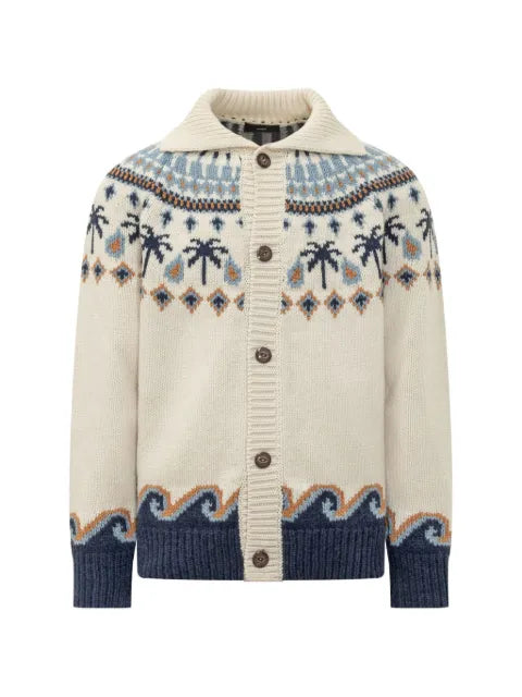 Alanui Sweet Winter jacquard-knit cardigan