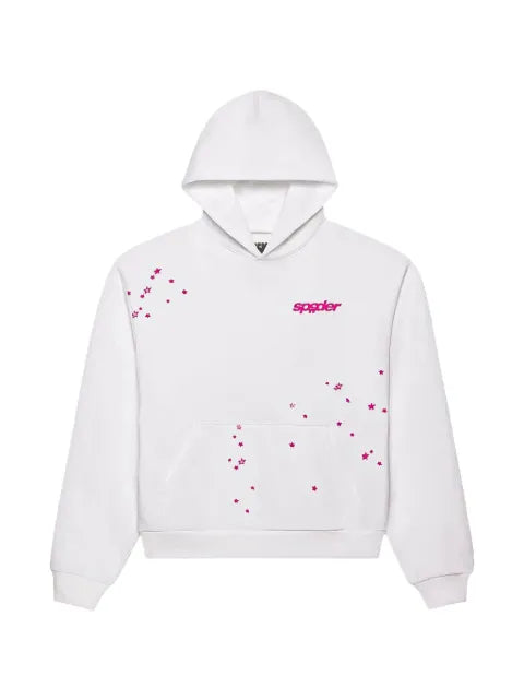 SP5DER Fractured Logo star-pattern hoodie