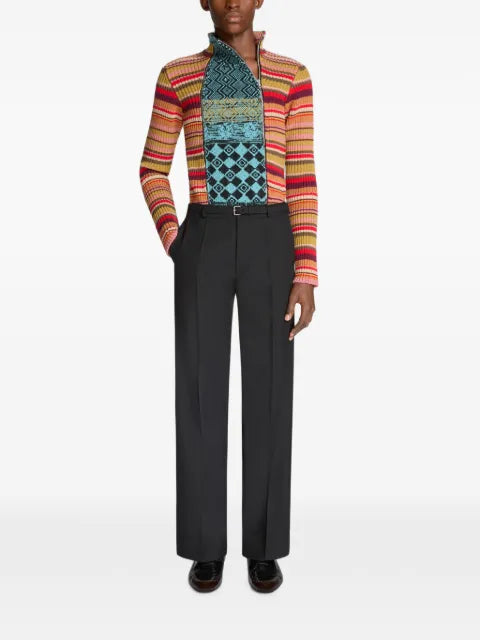 DRIES VAN NOTEN ribbed wool cardigan