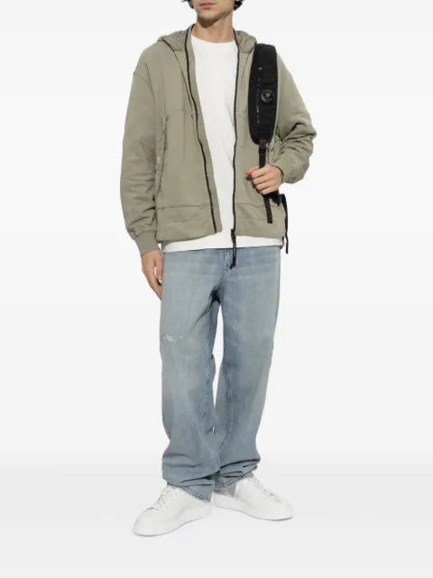 C.P. Company Goggle-detail zip-up hoodie