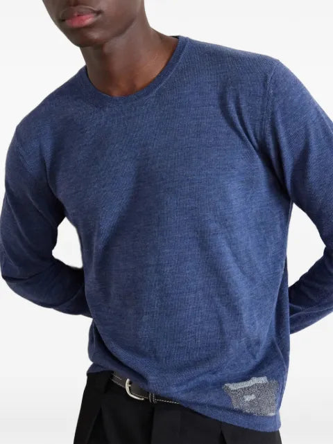 Maison Margiela patch-detail crew-neck sweater