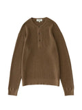 Studio Nicholson Corine waffle-knit grandad-collar sweater