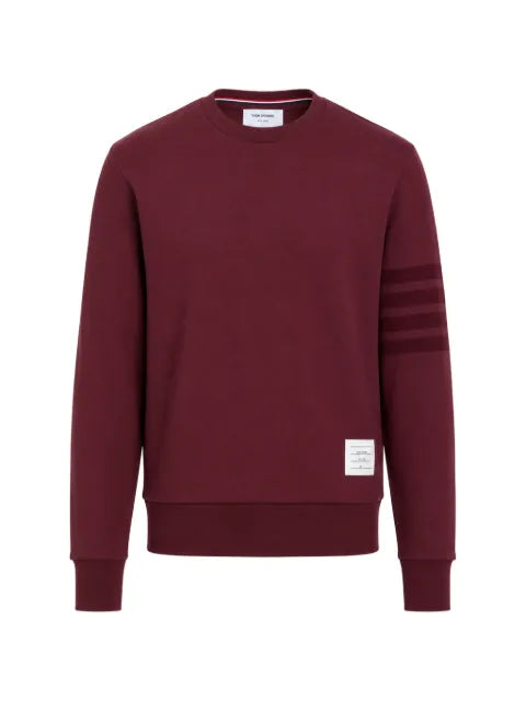 Thom Browne 4-Bar crew-neck cotton sweatshirt