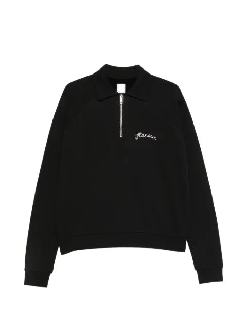 FLÂNEUR Signature half-zip sweatshirt