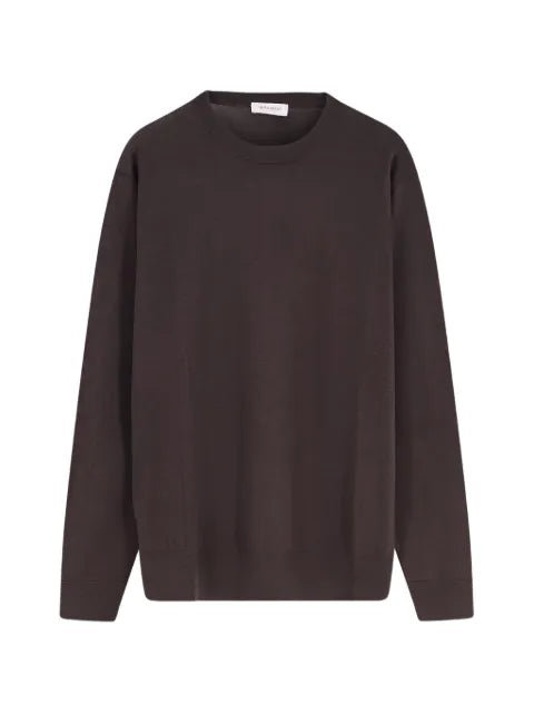 Bramani Cashmere ribbed-trim crew-neck sweater