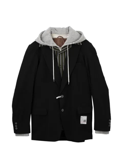 Maison MIHARA YASUHIRO hooded double-layered jacket