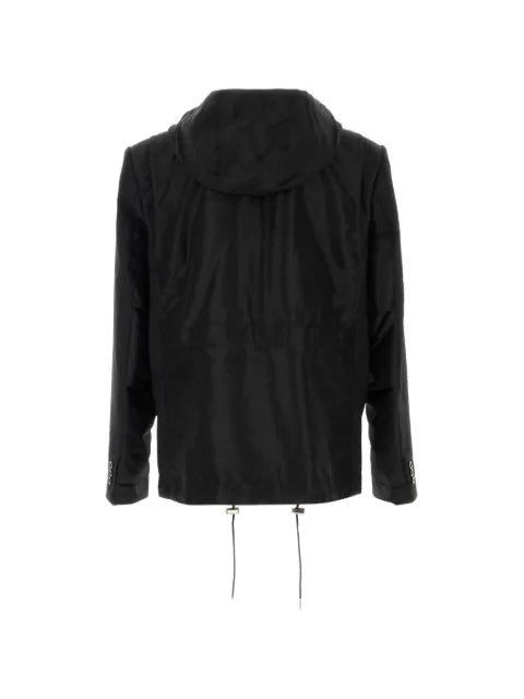 sacai hooded twill jacket