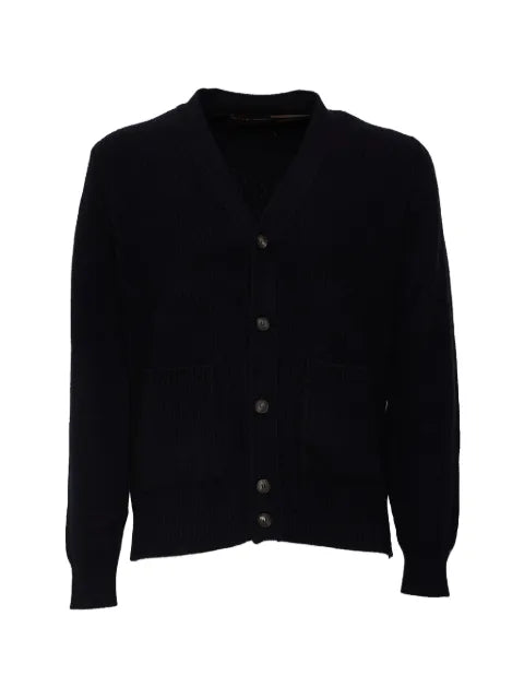 Filippo De Laurentiis ribbed-knit V-neck cardigan