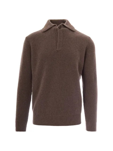 Ballantyne fisherman-rib wool sweater