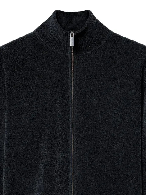 RRD velvet zip-up cardigan