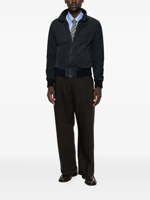 Stewart suede bomber jacket