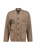 Baziszt Seeker intarsia-knit cashmere cardigan