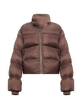 Rick Owens quilted stand-up collar down jacket