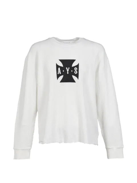 ASKYURSELF Destroyer Cross-knit t-shirt