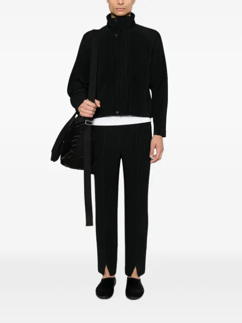 Homme Plissé Issey Miyake pleated high-neck jacket