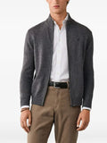 Hackett London zip-up cardigan