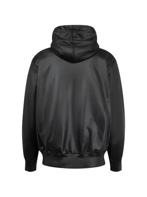 Comme des Garçons Homme Plus drawstring-hoodie satin-finish hoodie
