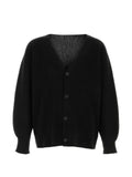 Homme Plissé Issey Miyake plissé-effect V-neck cardigan