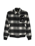 Les Deux check-pattern logo-patch jacket
