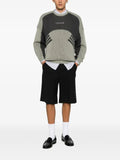adidas logo-embroidered intarsia-knit sweater