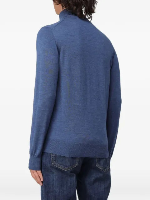 BROOKSFIELD logo-embroidered roll-neck sweater