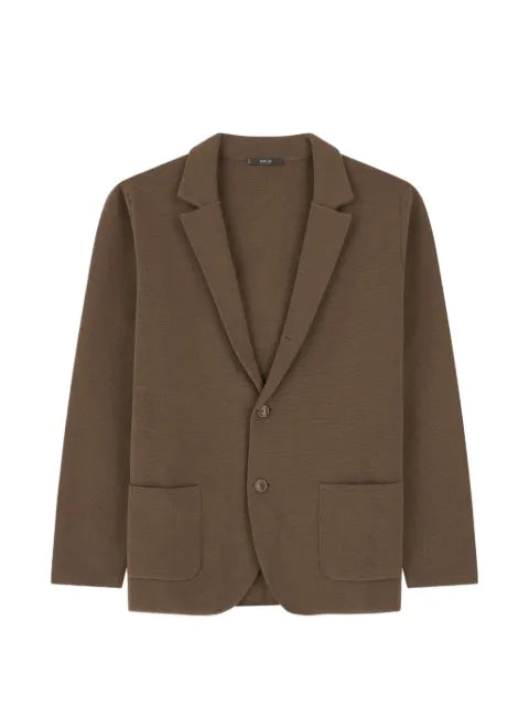 Boggi Milano knitted jacket in extrafine merino wool