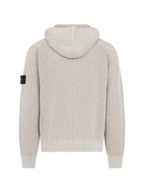 Stone Island ribbed-knit hoodie
