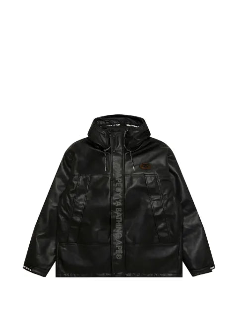 AAPE BY *A BATHING APE® Moonface logo-patch reversible jacket