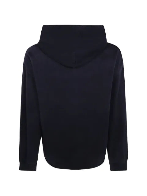 FOUND embroidered logo-patch hoodie