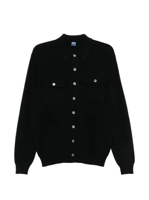 Fedeli button-up chest-pocket cardigan