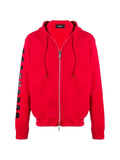 DSQUARED2 logo-print zip-up hoodie