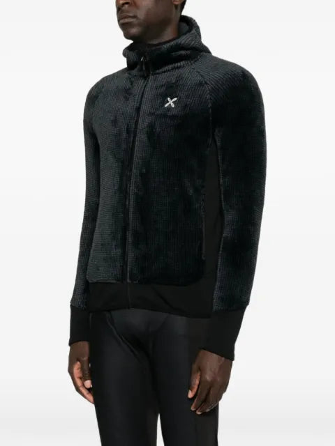 MONTURA waffle-knit hooded jacket