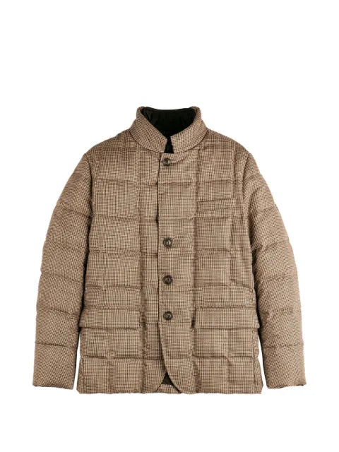 Fay houndstooth-pattern quilted jacket