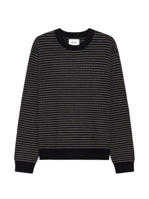 NN07 striped crew-neck sweater
